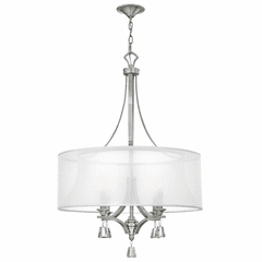 Fredrick Ramond Mime Single Tier Chandelier - Brushed Nickel - FR45604BNI