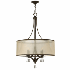 Fredrick Ramond Mime Single Tier Chandelier - French Bronze - FR45604FBZ