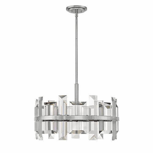 Fredrick Ramond Odette Single Tier Pendant - Polished Nickel - FR39214PNI