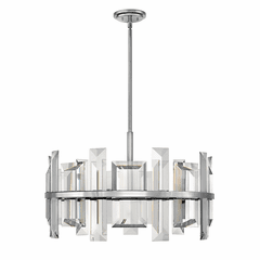Fredrick Ramond Odette Single Tier Pendant - Polished Nickel - FR39215PNI