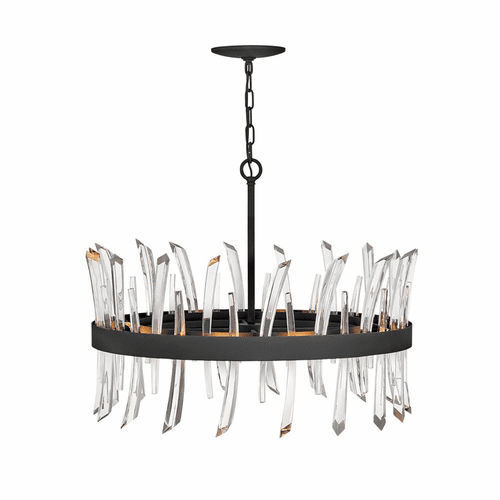 Fredrick Ramond Revel Chandelier - Black - FR30904BLK
