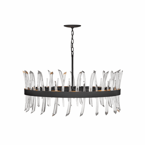 Fredrick Ramond Revel Chandelier - Black - FR30905BLK