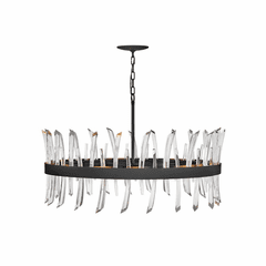 Fredrick Ramond Revel Chandelier - Black - FR30905BLK