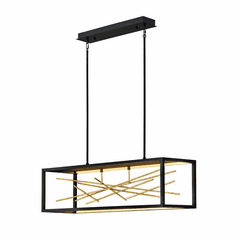 Fredrick Ramond Styx Chandelier - Black - FR46406BLK Fredrick Ramond Styx Chandelier - Black - FR46406BLK