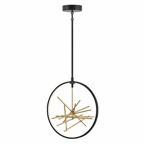 Fredrick Ramond Styx Medium Open Frame Pendant - Black - FR46405BLK