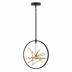Fredrick Ramond Styx Medium Open Frame Pendant - Black - FR46405BLK
