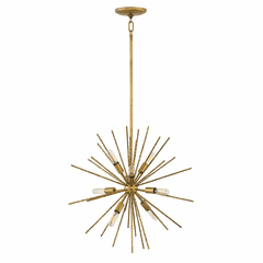 Fredrick Ramond Tryst Stem Hung Pendant - Burnished Gold - FR43014BNG