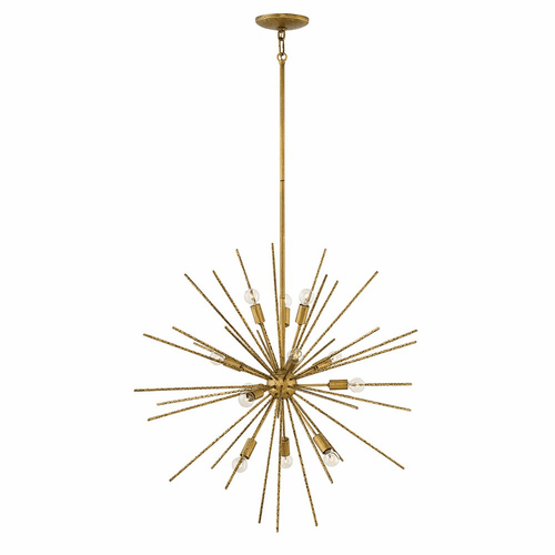 Fredrick Ramond Tryst Stem Hung Pendant - Burnished Gold - FR43015BNG