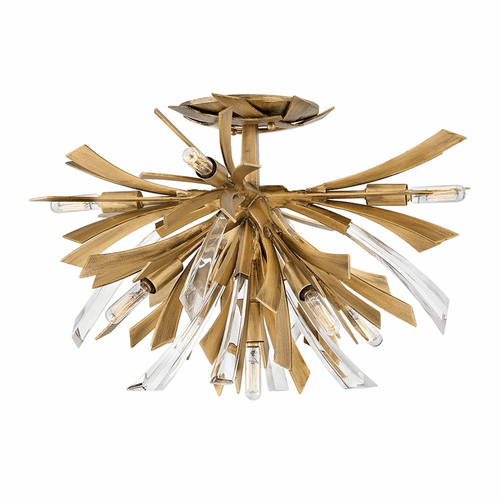 Fredrick Ramond Vida Semi-Flush - Burnished Gold - FR40903BNG