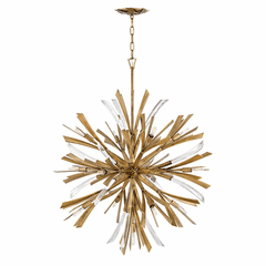 Fredrick Ramond Vida Single Tier Chandelier - Burnished Gold - FR40905BNG