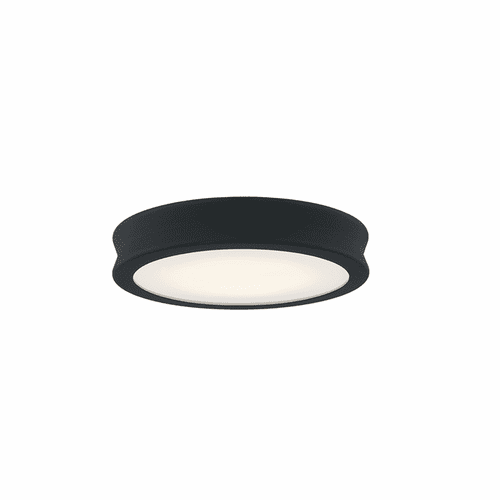 Fusion Bevel 8.5" LED Flush Mount - Matte Black - Textured - FSN-4180-OPAL-MBTX
