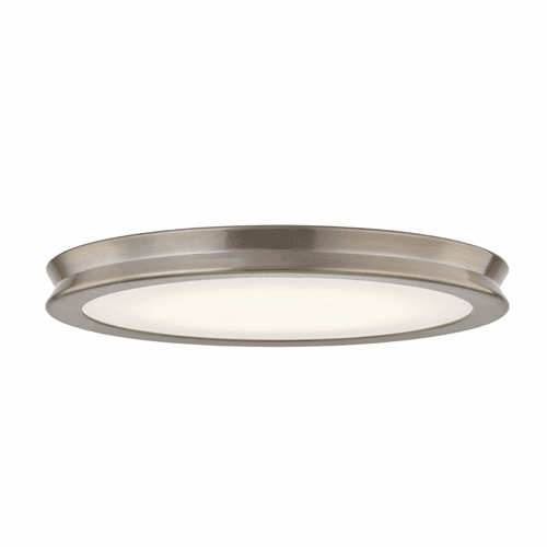 Fusion Collection Bevel 16" LED Flush Mount - Brushed Brass - FSN-4182-OPAL-BRSS