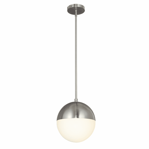 Fusion Collection Ion 1-Light 10" Pendant - Brushed Nickel - FSN-4151-OPAL-NCKL