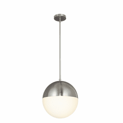 Fusion Collection Ion 1-Light 14" Pendant - Brushed Nickel - FSN-4152-OPAL-NCKL Fusion Collection Ion 1-Light 14" Pendant - Brushed Nickel - FSN-4152-OPAL-NCKL