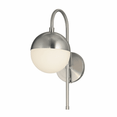 Fusion Collection Ion 1-Light Wall Sconce - Brushed Nickel - FSN-4157-OPAL-NCKL