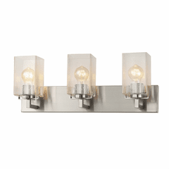 Fusion Collection Vice 3-Light Bath Bar - Brushed Nickel - FSN-8943-15-SEED-NCKL