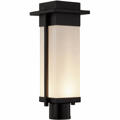 Fusion Pacific 7" LED Post Light - Matte Black - FSN-7542W-OPAL-MBLK