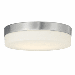 Fusion Pixel 11" Round LED Flush Mount - Brushed Nickel - FSN-4133-OPAL-NCKL