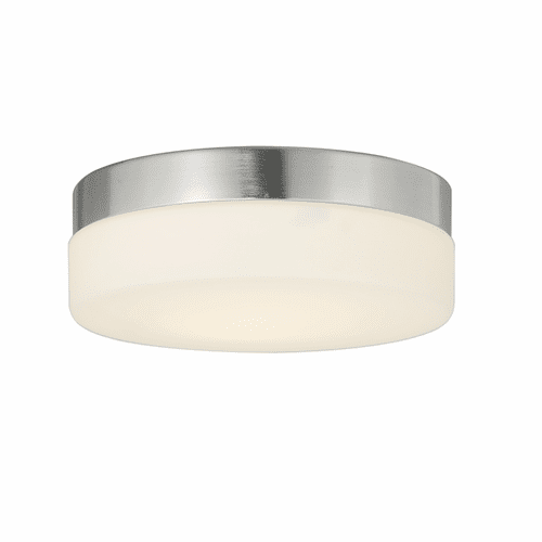 Fusion Pixel 9" Round LED Flush Mount - Brushed Nickel - FSN-4132-OPAL-NCKL