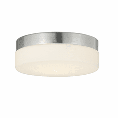 Fusion Pixel 9" Round LED Flush Mount - Brushed Nickel - FSN-4132-OPAL-NCKL