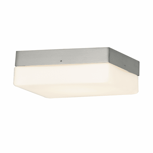 Fusion Pixel 9" Square LED Flush Mount - Brushed Nickel - FSN-4142-OPAL-NCKL