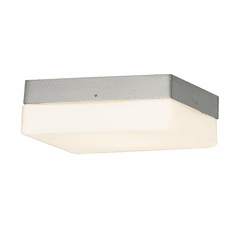 Fusion Pixel 9" Square LED Flush Mount - Brushed Nickel - FSN-4142-OPAL-NCKL