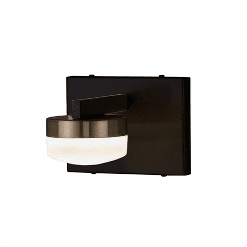 Fusion Puck 1-LT LED Wall Sconce - Matte Black - FSN-8991-OPAL-MBBR