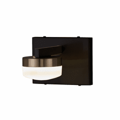 Fusion Puck 1-LT LED Wall Sconce - Matte Black - FSN-8991-OPAL-MBBR