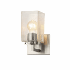 Fusion Vice 1-Light Wall Sconce - Brushed Nickel - FSN-8941-15-SEED-NCKL