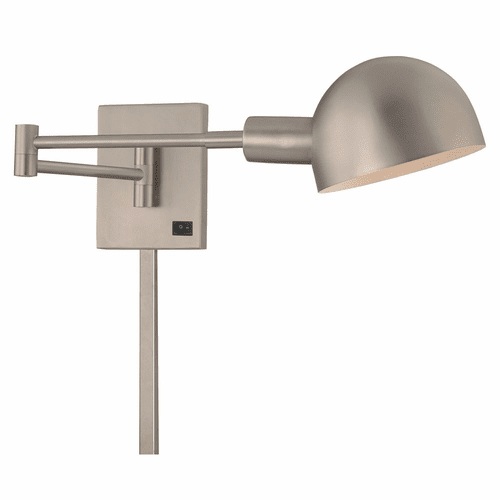 George Kovacs 1-LT Swing Arm Wall Sconce - Matte Brushed Nickel - P600-3-603