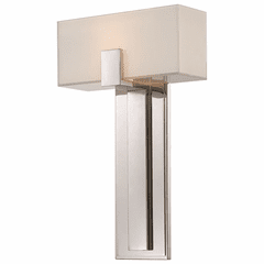 George Kovacs 1-LT Wall Sconce - Polished Nickel - P1704-613 George Kovacs 1-LT Wall Sconce - Polished Nickel - P1704-613