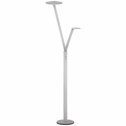George Kovacs 2-LT LED Floor Lamp - Chiseled Nickel - P305-3-654-L