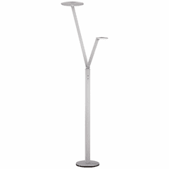 George Kovacs 2-LT LED Floor Lamp - Chiseled Nickel - P305-3-654-L