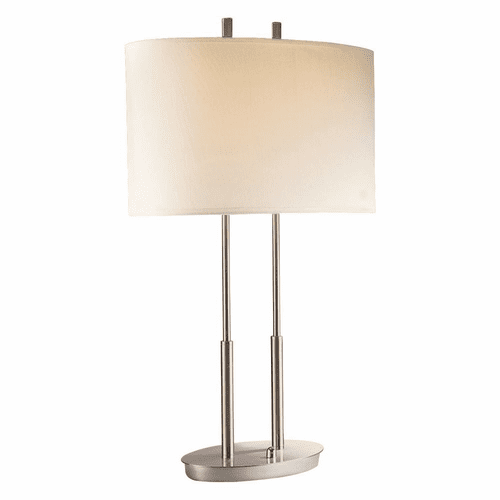 George Kovacs 2-LT Table Lamp - Brushed Nickel - P184-084