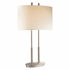 George Kovacs 2-LT Table Lamp - Brushed Nickel - P184-084