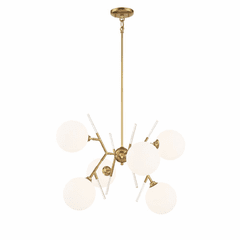 George Kovacs 6-LT Chandelier - Honey Gold - P1486-248