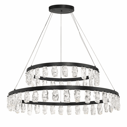 George Kovacs Artic Glacier 2 Tier LED Chandelier - Coal - P1499-66A-L