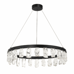 George Kovacs Artic Glacier 30W LED Chandelier - Coal - P1497-66A-L
