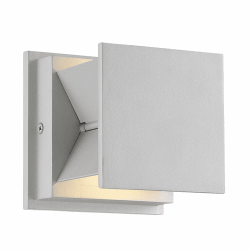George Kovacs Baffled LED Sconce - Silver Dust - P1243-566-L