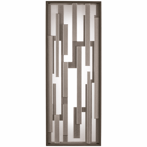 George Kovacs Bars LED Pocket - Bronze W/Silver - P1272-650-L