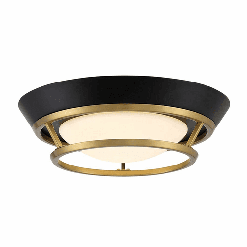 George Kovacs Beam Me Up! LED Flush Mount - Sable Bronze Patina - P5372-689-L