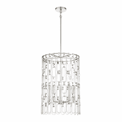 George Kovacs Charming 5 Light Pendant - Polished Nickel - P5385-613