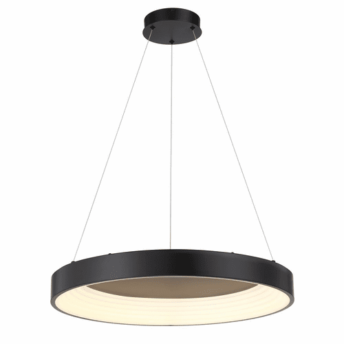 George Kovacs Conc 24" LED Pendant - Coal - P5555-66A-L