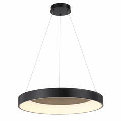 George Kovacs Conc 24" LED Pendant - Coal - P5555-66A-L