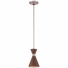 George Kovacs Conic 1-LT Mini Pendant - Distressed Koa - P1821-651