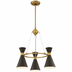 George Kovacs Conic 3-LT Mini Chandelier - Honey Gold - P1823-248