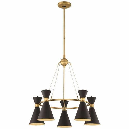 George Kovacs Conic 5-LT Chandelier - Honey Gold - P1825-248