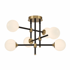 George Kovacs Cosmet 6 Light Flush Mount - Brass - P8156-681
