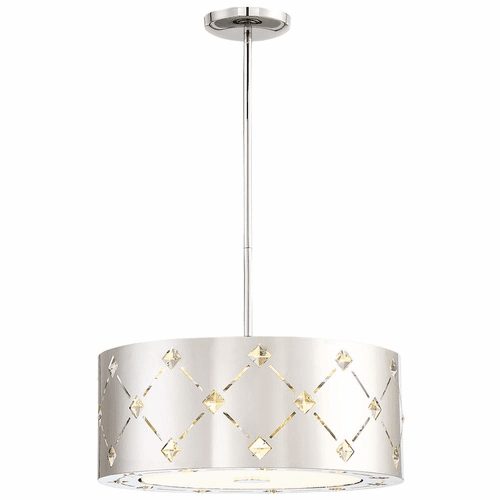 George Kovacs Crowned LED Pendant - Chrome - P1032-077-L