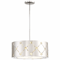 George Kovacs Crowned LED Pendant - Chrome - P1032-077-L